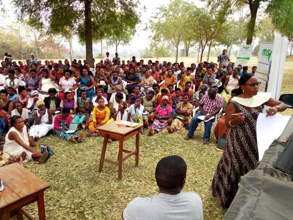 Capacity building for women groups in Rwenzori sub-region in partnership with the Catholic church